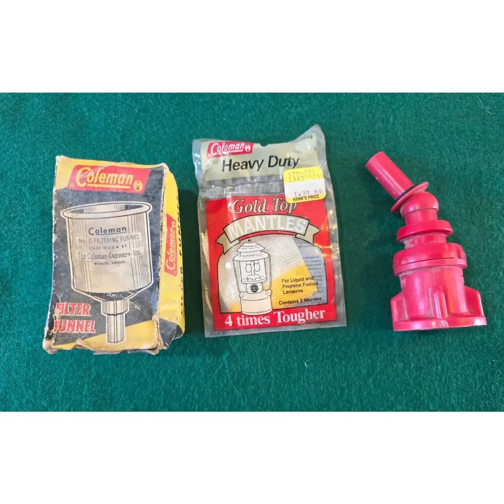 Vintage 1980's Coleman CLX adj model 290 double mantle gas lantern